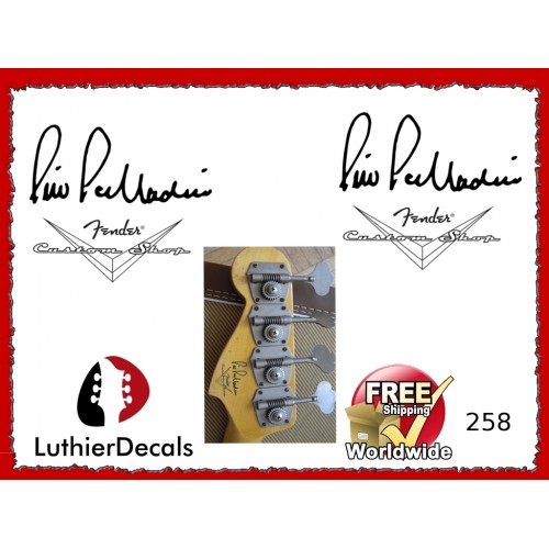 Pino Palladino Custom Shop guitar Decal 258